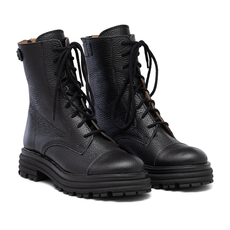 Dámské černé kožené brašny Butdam WOR1 černá