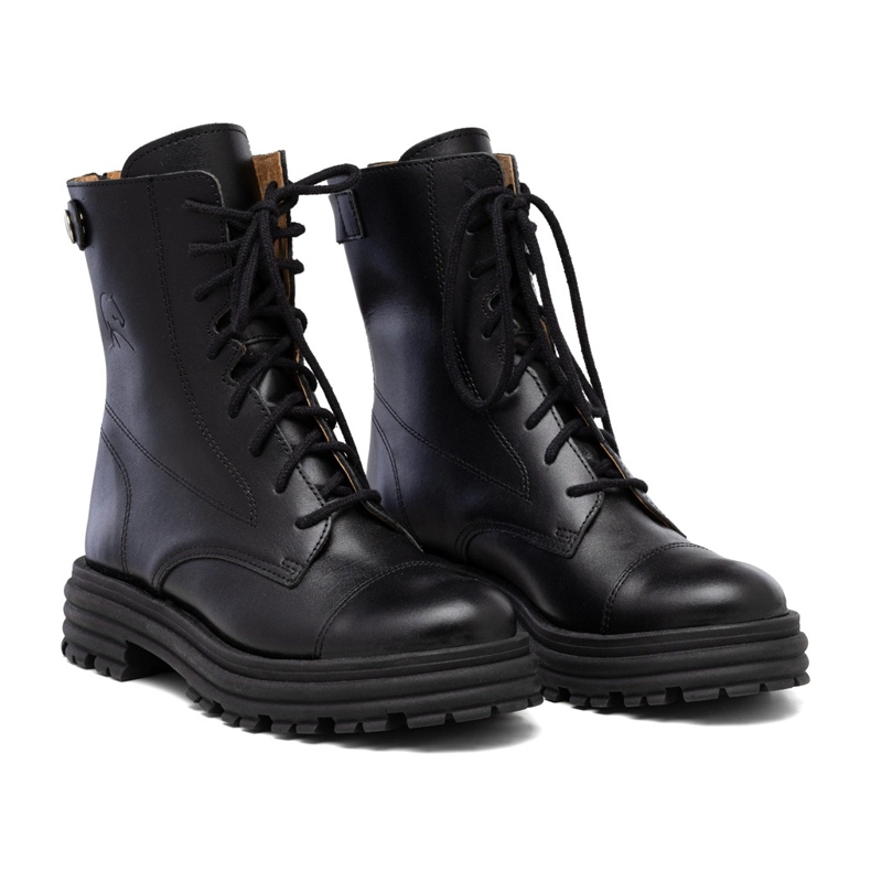 Dámské černé kožené brašny Butdam WOR1 černá