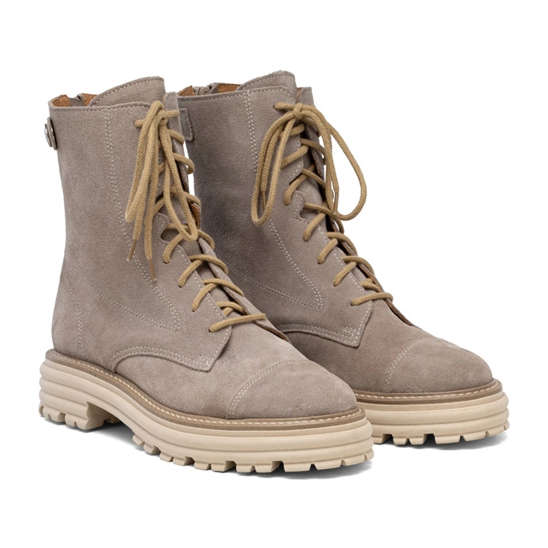 Dámská béžová semišová taška Butdam WOR1 béžový