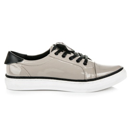 Betler Diamantově lakované tenisky šedá