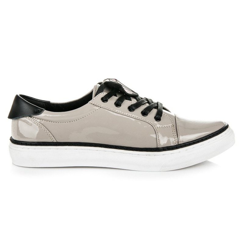 Betler Diamantově lakované tenisky šedá