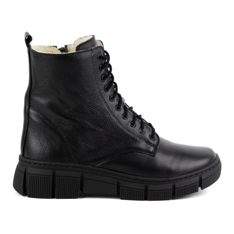 WASAK Dámské zimní zateplené kožené boty 0660W černé černá WASAK Dámské zimní zateplené kožené boty 0660W černé černá