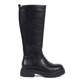 Černé dámské kozačky Sergio Leone černý