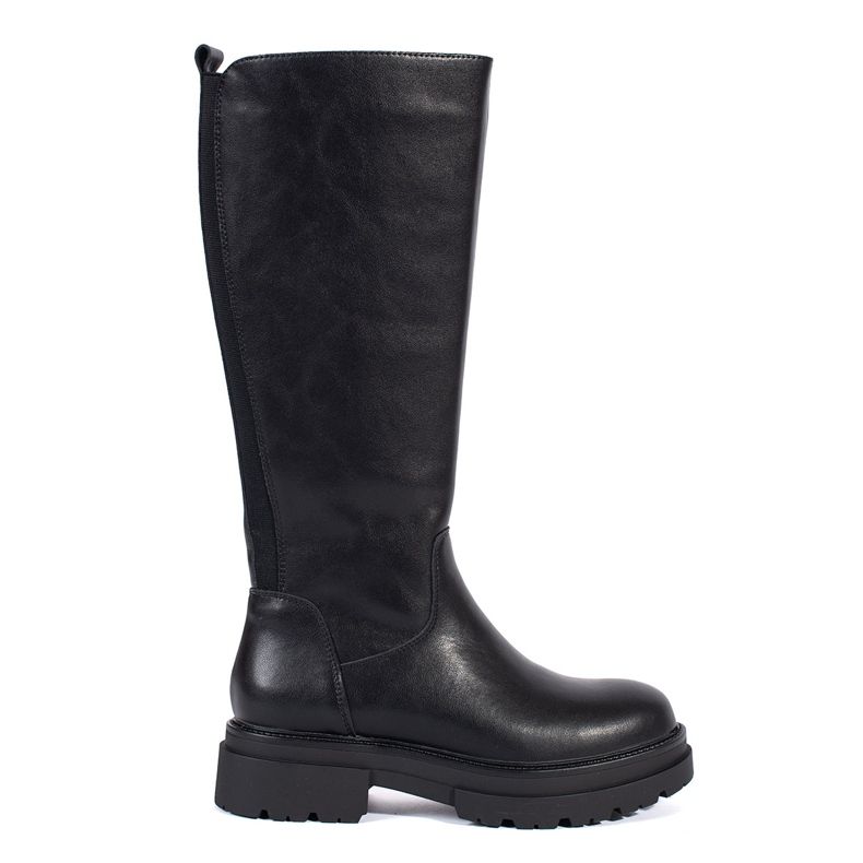 Černé dámské kozačky Sergio Leone černá