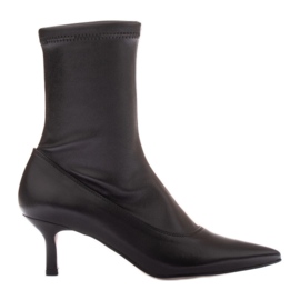 Marco Shoes Kotníkové boty Marcelo z lycry černý