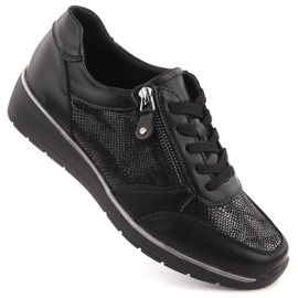 Filippo DP6633 černé sportovní boty na zip černý