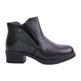Nízké kozačky s kožíškem, Vinceza 85150 Black černá Nízké kozačky s kožíškem, Vinceza 85150 Black černá
