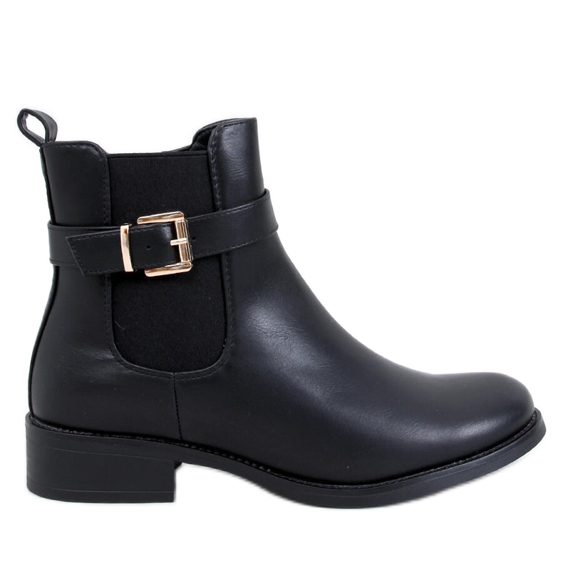 Klasické dámské chelsea boty Saroni Black černá