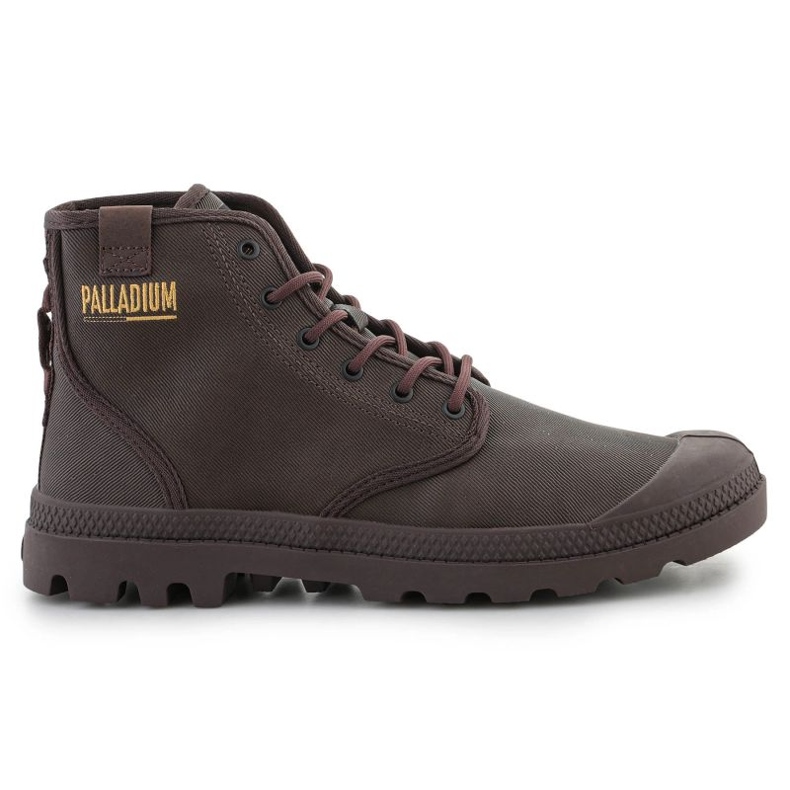 Boty Palladium Pampa Hi Coated U 74375-249-M Dark Cocoa hnědý Boty Palladium Pampa Hi Coated U 74375-249-M Dark Cocoa hnědý