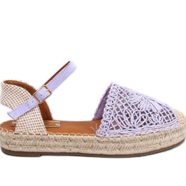 Prolamované espadrilkové sandály Premat Purple - Inello fialová