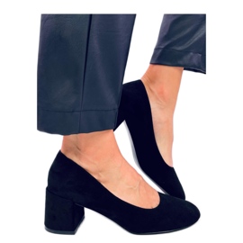 Pohodlné lodičky na podpatku Fredette Black černá Pohodlné lodičky na podpatku Fredette Black černá