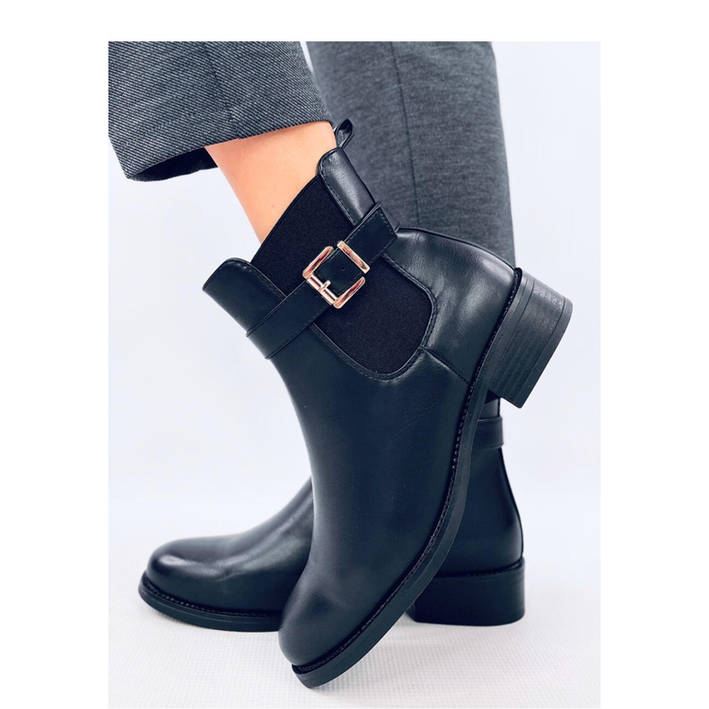 Klasické dámské Chelsea boots Black černá