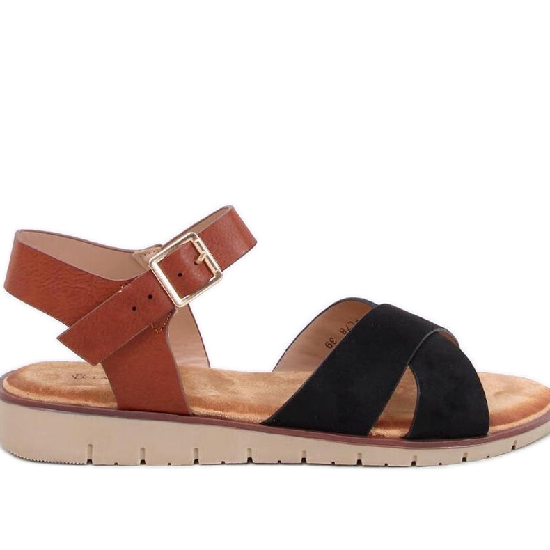 Dámské zvýšené sandály černá