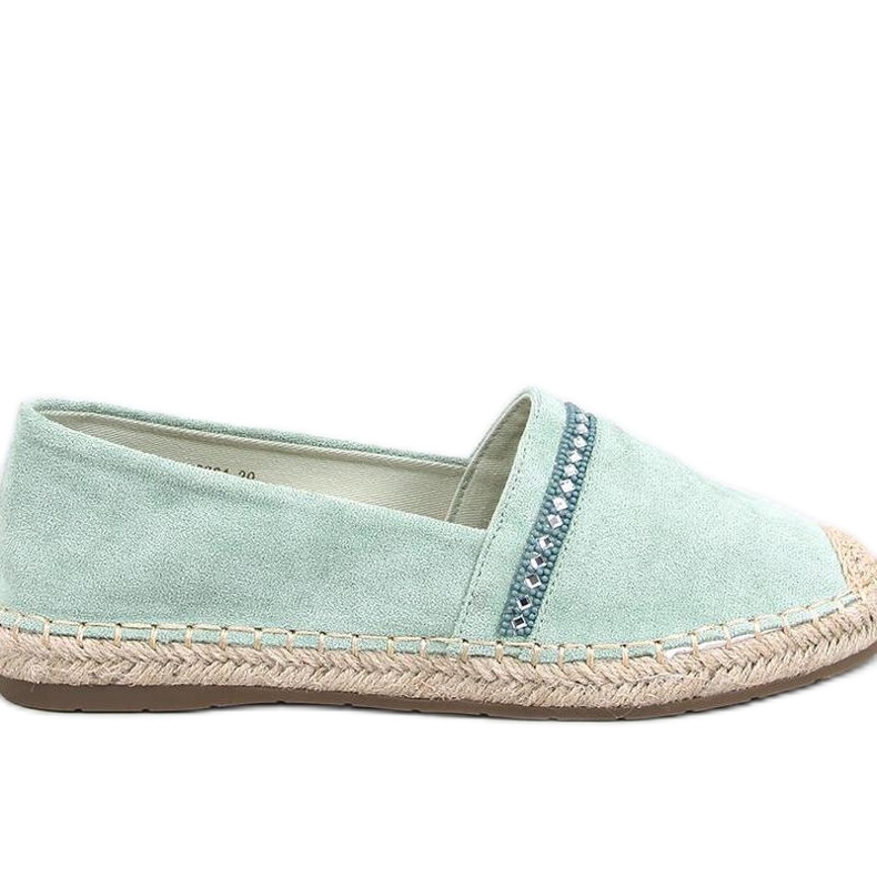 Zelené dámské espadrilky zelená