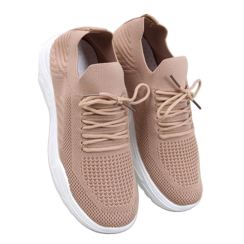 Khaki ponožky sportovní boty hnědý