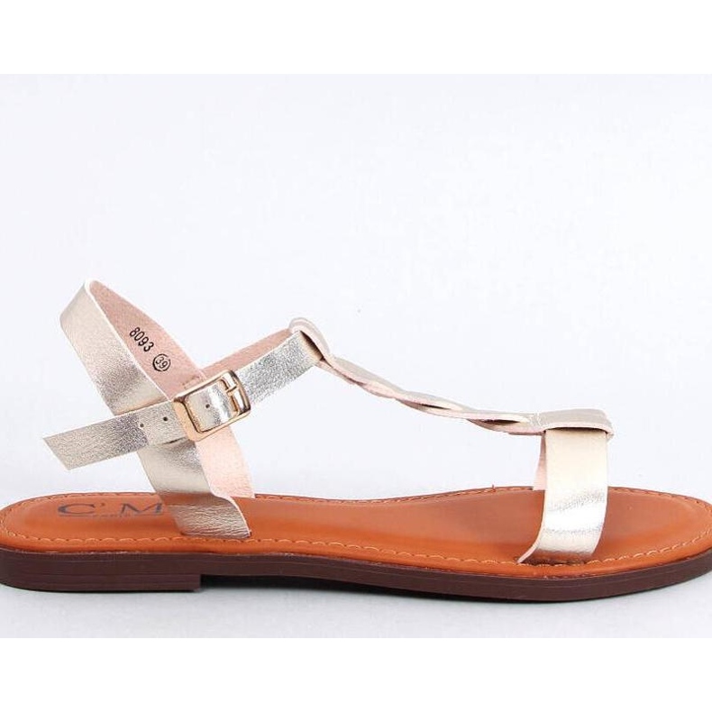 Dámské sandály Pourta Gold - Inello žlutá