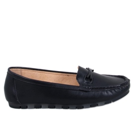 Klasické mokasíny s koženou stélkou Black černý