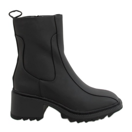 Dámské černé kozačky QT33P Black - Inello černý