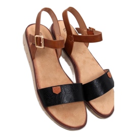 Černé dámské sandály černý