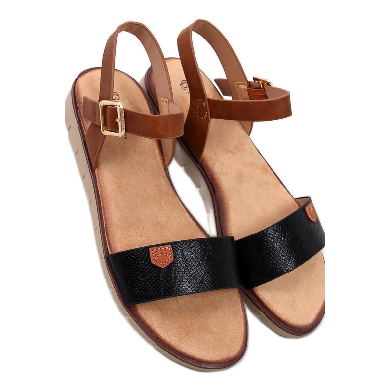 Černé dámské sandály černá