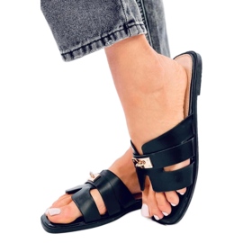 Dámské žabky Daudi Black - Inello černý