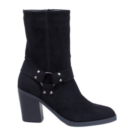 Kovbojské semišové boty Hardin Black - Inello černý