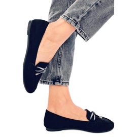 Semišové mokasíny Marsoin Black - Inello černý