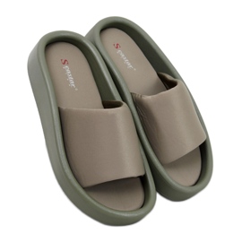 Měkké dámské sandály Fontes Oliver - Inello zelená