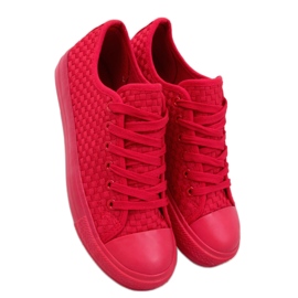 Jednobarevné tenisky Sears Red - Inello červený