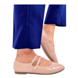 Patent Mary Jane Liths Balerínky Nude - Inello růžový
