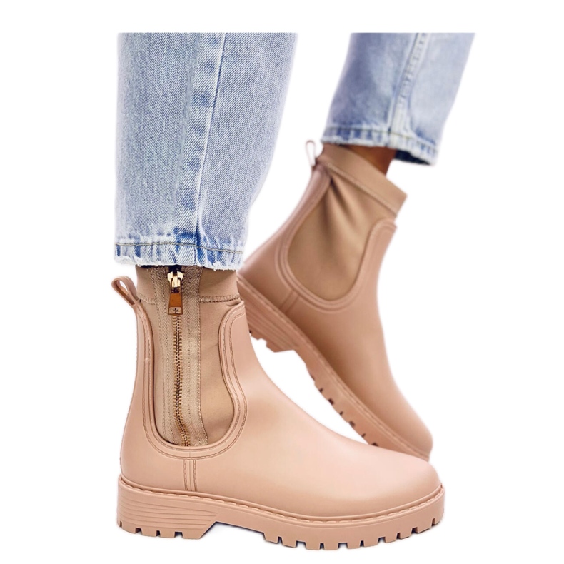 Dámské Chelsea boots Below Beige - Inello béžový Dámské Chelsea boots Below Beige - Inello béžový