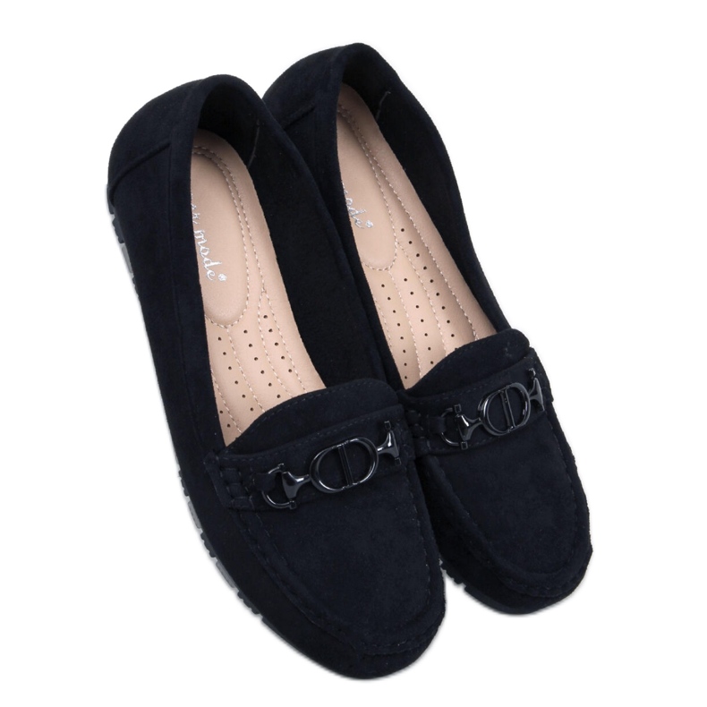 Dámské semišové mokasíny Trabei Black - Inello černá