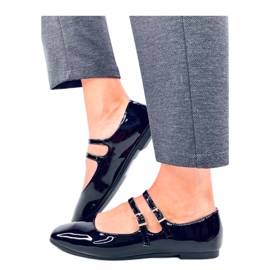 Patent Mary Jane Liths Černé balerínky - Inello černá Patent Mary Jane Liths Černé balerínky - Inello černá