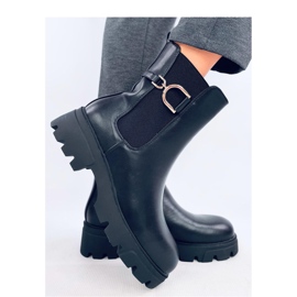 Regane Black vysoké boty Chelsea - Inello černá Regane Black vysoké boty Chelsea - Inello černá