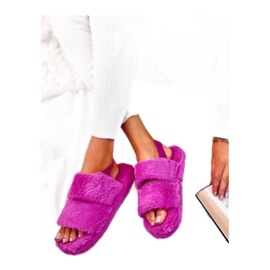 Dámské pantofle Rhodes Fuchsia s gumičkou - Inello růžový
