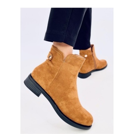 Klasické dámské chelsea boty Beres Camel - Inello hnědý Klasické dámské chelsea boty Beres Camel - Inello hnědý