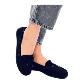 Semišové mokasíny Wards Black - Inello černý