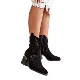Step in style Boty Model Sevana NS526P Black - Krok ve velkém stylu černý