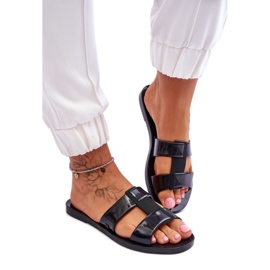 Step in style Sandálové žabky Model Zaxy JJ285263 Black - Krok ve velkém stylu černý