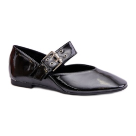 Step in style Balerínky Model Azirae 6689 Black Lakiert - Krok ve stylu černý