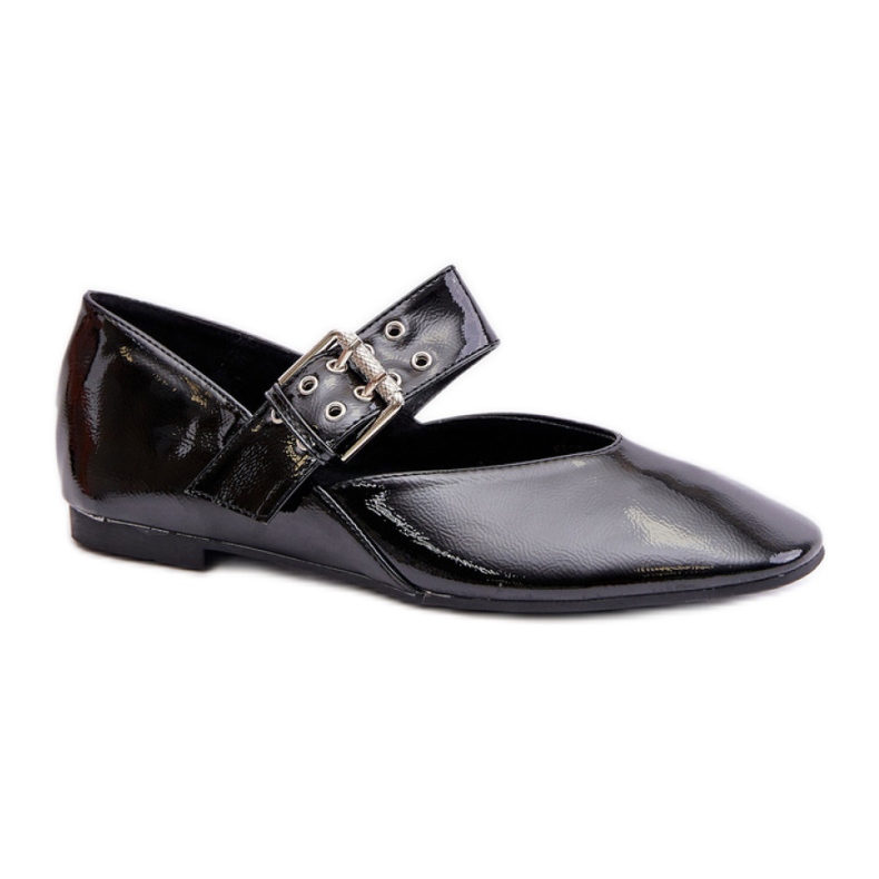 Step in style Balerínky Model Azirae 6689 Black Lakiert - Krok ve stylu černá Step in style Balerínky Model Azirae 6689 Black Lakiert - Krok ve stylu černá