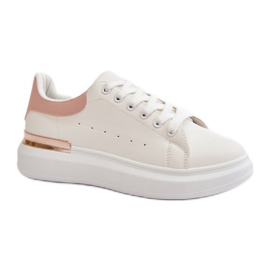 Step in style Tenisky Model Nevelena JDJ-18 White/Pink - Krok ve stylu růžový Step in style Tenisky Model Nevelena JDJ-18 White/Pink - Krok ve stylu růžový