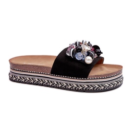 Step in style Sandálové žabky Model S.Barski HY077 Black - Krok ve stylu černý