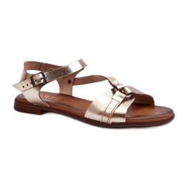 Step in style Sandály Model Zazoo 40182 Gold - Krok ve velkém stylu žluť