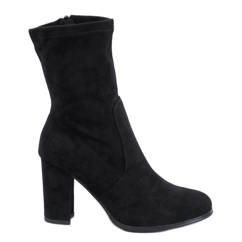 Semišové kotníkové boty Poulter Black černá Semišové kotníkové boty Poulter Black černá