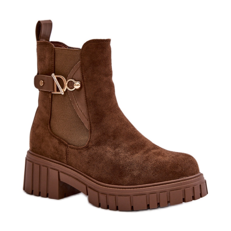 Step in style Kozačky Model Bervena SZ103 Brown - Krok ve stylu hnědý