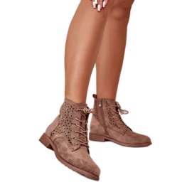 Step in style Boty Model S.Barski HY66-136 Hnědá - Krok ve stylu hnědý