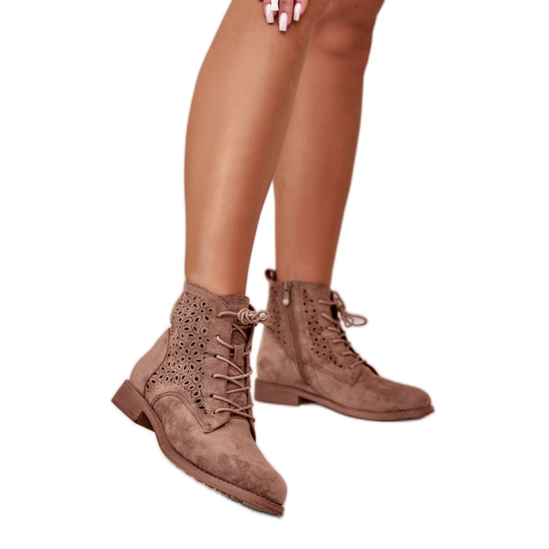 Step in style Boty Model S.Barski HY66-136 Hnědá - Krok ve stylu hnědý