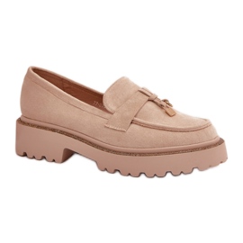 Step in style Mokasíny Model Verindalle 77-533 Světle béžová - Krok ve stylu béžový