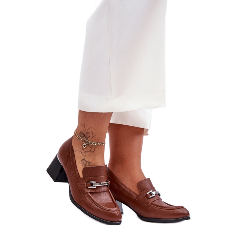 Step in style Lodičky Model Damira 20111 Hnědá - Krok ve velkém stylu hnědý